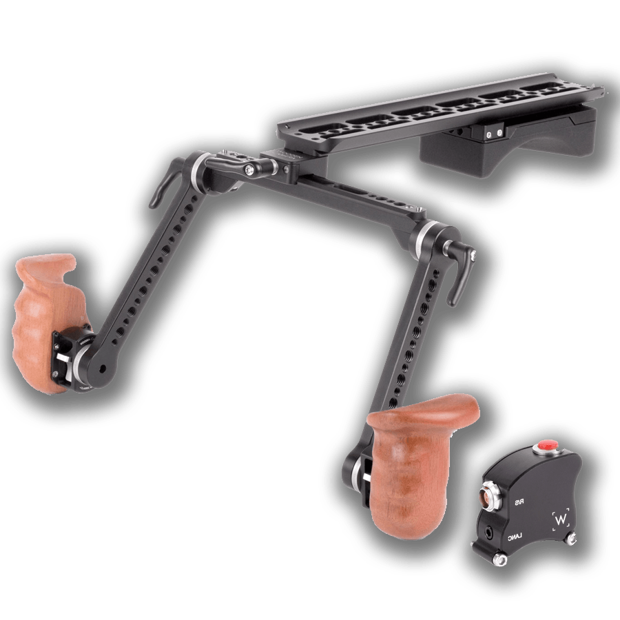 Camera Support Wooden Shoulder Rig V2 Premium Trigger